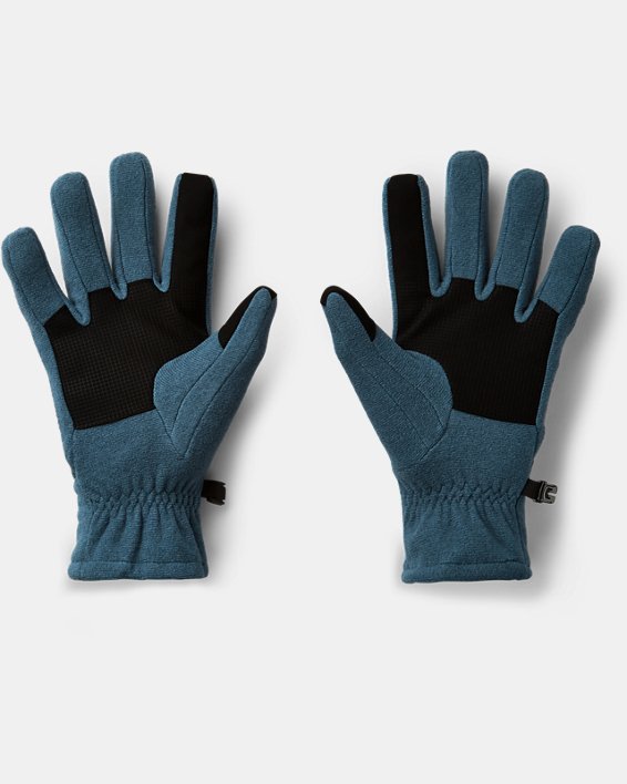 Men's ColdGear® Infrared Fleece Gloves, Blue, pdpMainDesktop image number 1
